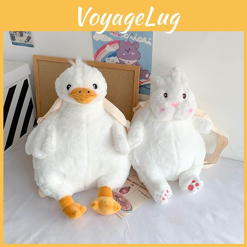 Duck Rabbit Cute Plush Backpack Cartoon Shoulder Straps Child Bag Gift Cute
