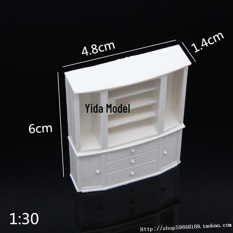 1:30 Scale DIY Construction Sand Table Model Materials for Students: Indoor Furniture, Bed, Wardrobe, Table, Sofa