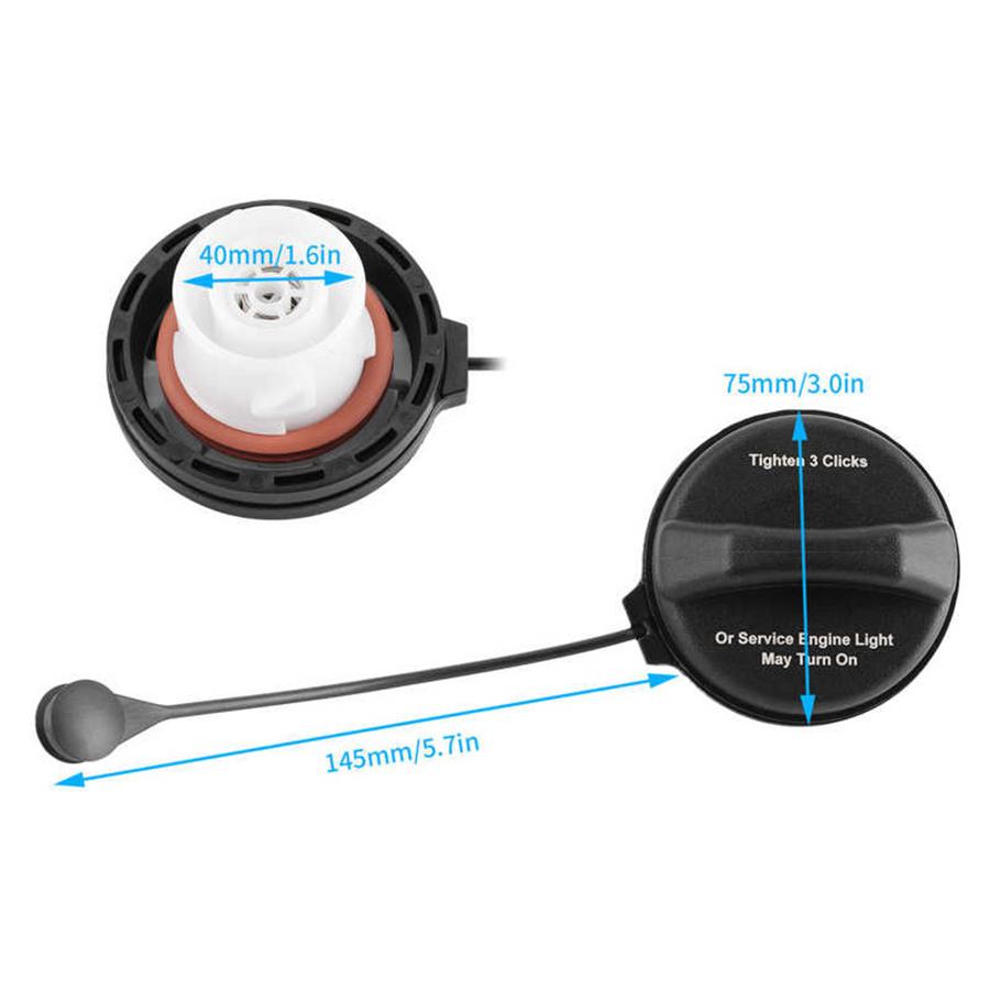Car SUV Gas Fuel Tanks Filler Cap Cover Tether For Buick Cadillac Chevrolet GMC