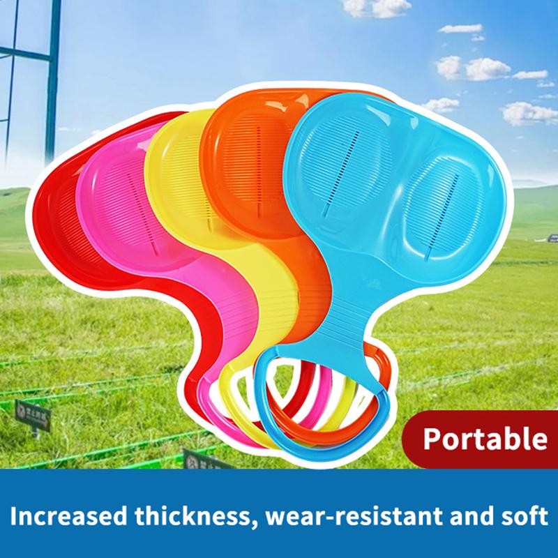 Snow Sled Sledge Sand Sliding Sled Large Winter Toy Skiing Board Downhill Sled Snow Luge For Kids Adults Boys Girls