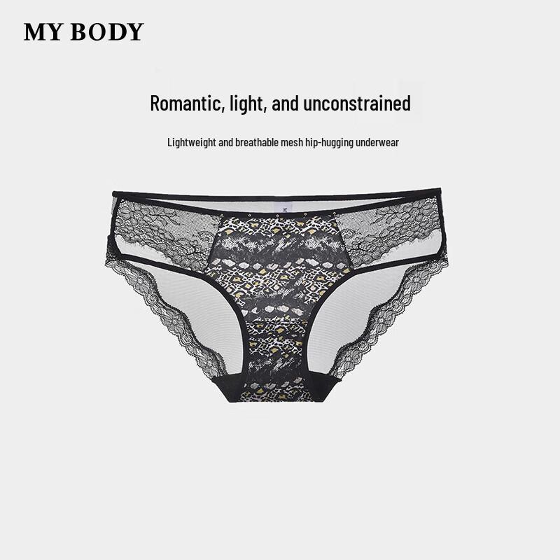 

Женские сетчатые трусы с леопардовым принтом mybody M