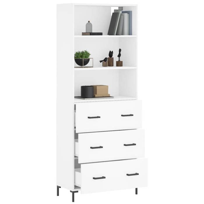 VidaXL Highboard White 69.5x34x180 Cm Engineered Wood 3189381