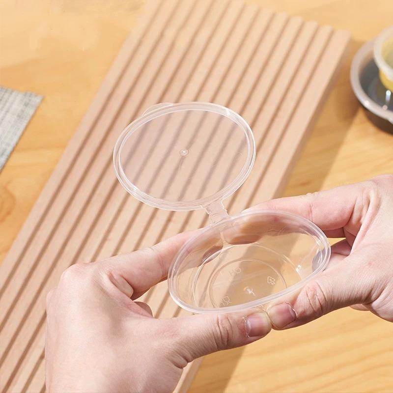 20/50/100PCS Disposable Sauce Cup with Lids Leak-Proof Packaging Containers Portable Salad Dressings Seasoning Takeaway Box