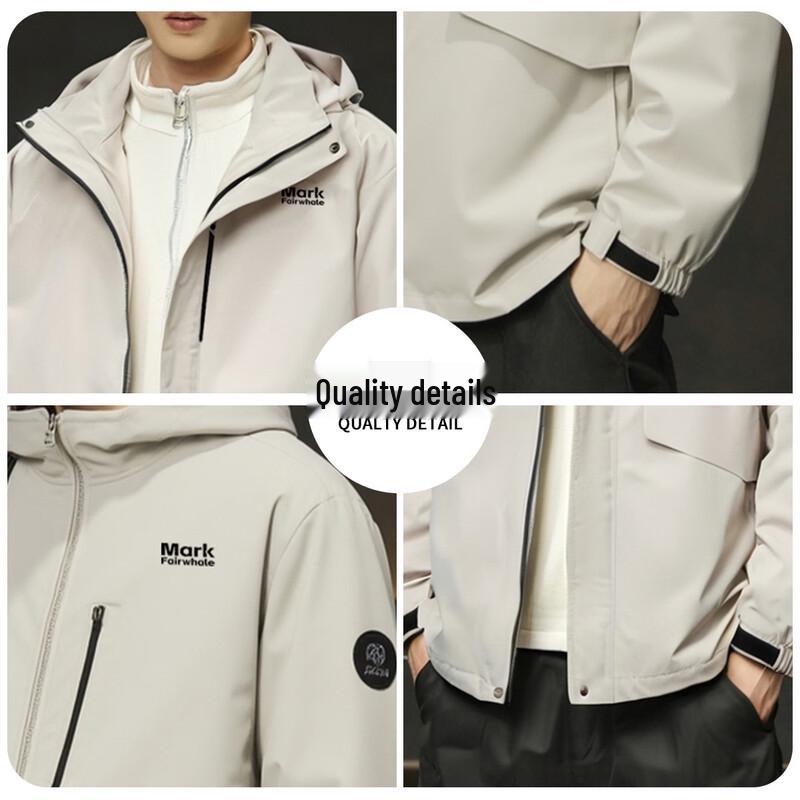 Mark Fairwhale Herren 3-in-1 Kapuzen-Windjacke