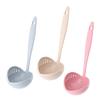 2-In-1 Long Handle Soup Ladle with Strainer Soup Spoon Essential Kitchen