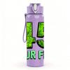 1PC 45 Four Five Bold Number Print 750ml Color Plastic Sports Water Bottle Leakproof Flip Straw Lid Suitable for Sports Office Home Use