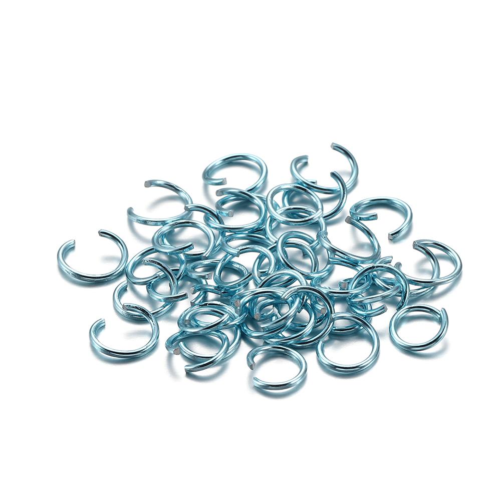 300Pcs/Lot 6 8 10 Mm Metal Colorful Open Jump Rings Split Rings Jump Rings Connectors For DIY Jewelry Making Findings Supplies