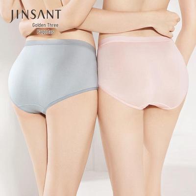 Jinsanta Women's Seamless Silk Mid-Waist Briefs