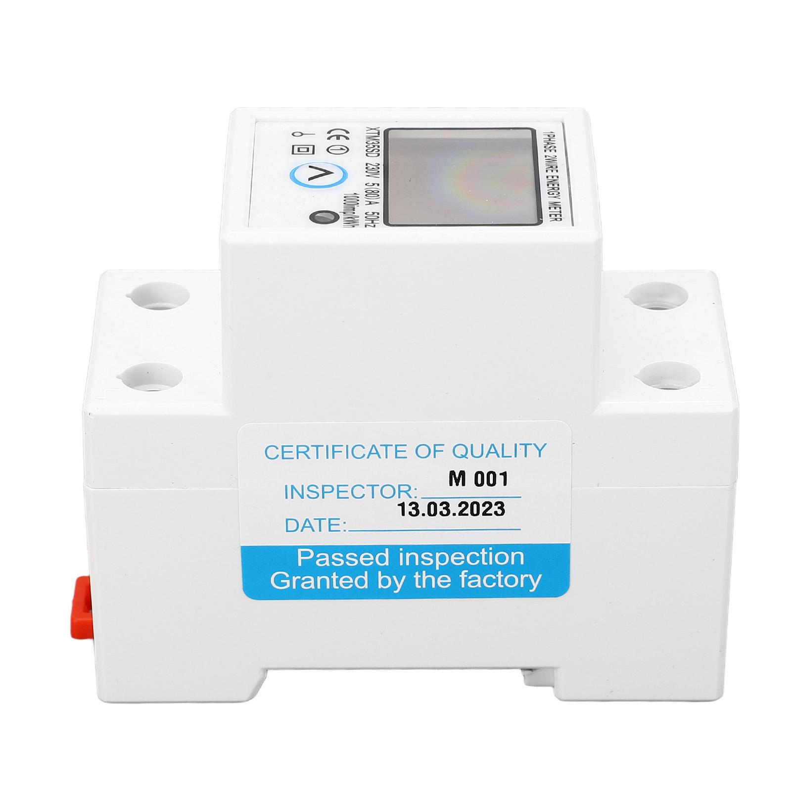 

Электронный счетчик электроэнергии Обнаружение тока, напряжения и частоты Сбрасываемый Цифровой для DIN-рейки