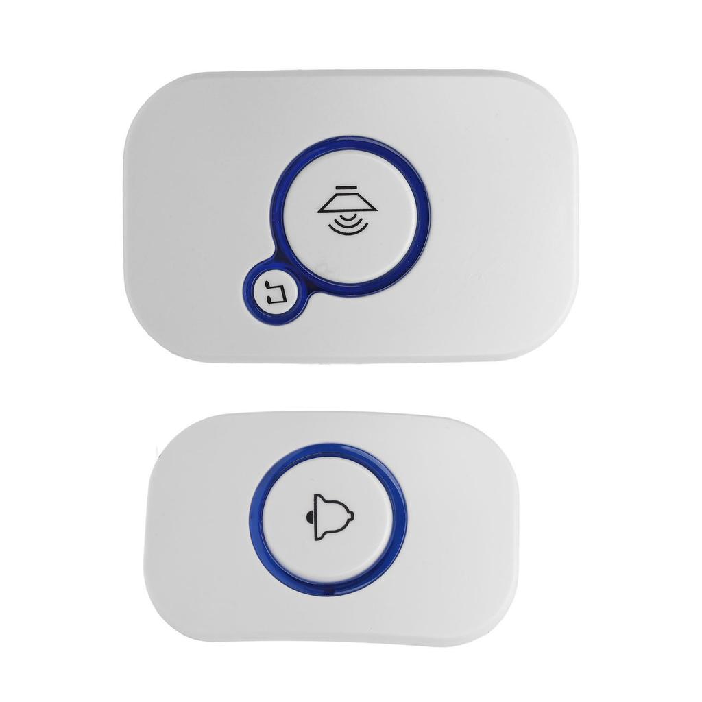 Wireless Doorbell 492 Feet Range 4 Level Volume Mute Mode 32 Ringtones Wireless Pager Call Button