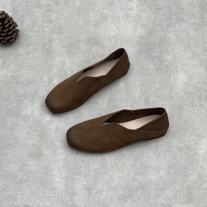 New Casual and Simple Square-toed Flat Women's Shoes