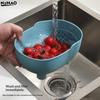 1PC Kitchen Sink Filter Drainage Filter Basket Dry Wet Separation Garbage Filter Elephant Shaped Hanging Vegetable WashingBasket