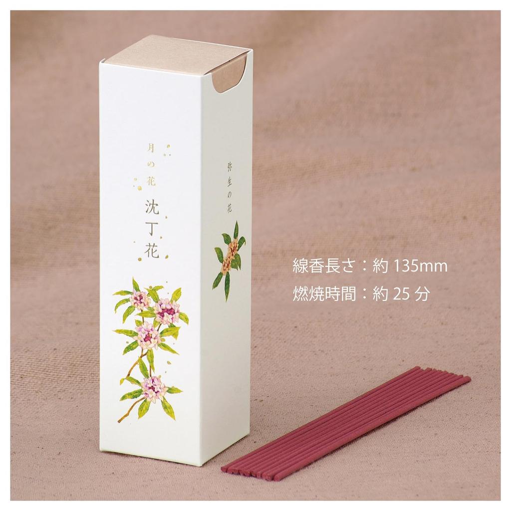 Kameyama Moon Flowers, Daphne Scent, Approx. 90g, 130 Sticks, Incense