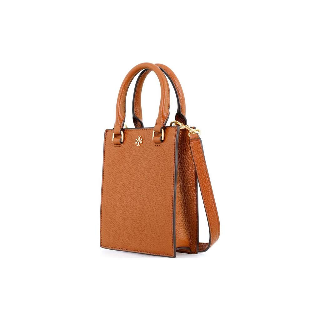 Tory Burch Blake Adjustable Detachable Shoulder Strap Leather Music Score Handbag Women Handbags Brown 138274-912