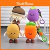 Cute Cartoon Vegetable Silicone Coin Purse With Keychain For Kids And Daily Use