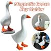 Cute Duck Statue Key Hanger Cute Goose Resin Statue Resin Goose Duck Statue Sculpture Housewarming Gifts for Women Men