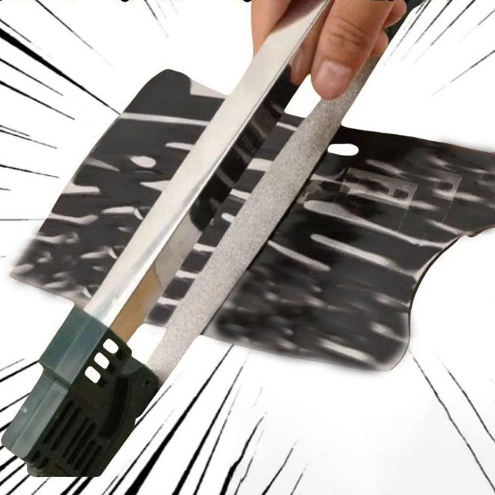 Effort-saving Sharpening Stone Rust-proof Double-sided Kitchen Sharpener Easy to Disassemble Double-sided Sharpener Kitchen Use