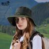 British retro mountaineering cowboy hat men's spring and summer outdoor sunscreen sun hat children washed old big-brimmed bucket hat