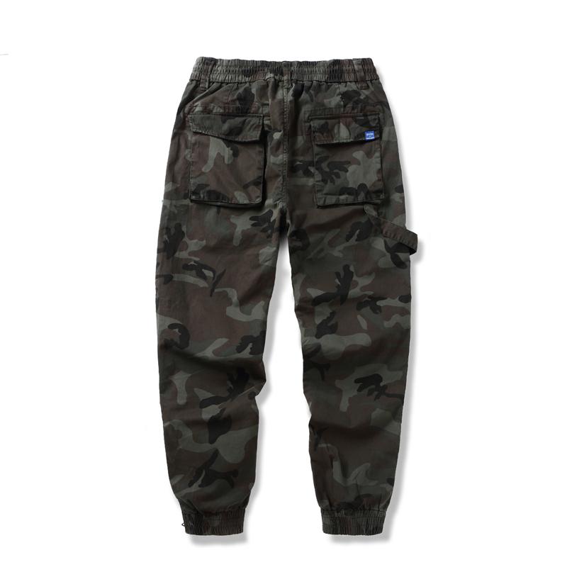 Autumn Men's Camouflage Cargo Pants Ankle-Length Multi-pockets Tooling Overalls Outdoor Trousers Casual Leisure Joggers Pants