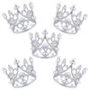 5pcs Golden Silvery Birthday Mini Crown Cake Topper Used for Gatherings Parties Birthdays Cake Decorations cake decorating tools