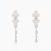 Celebrity temperament Long pearl ear clips without ear piercings Gentle and elegant fringed earrings Fashion light luxury Mosquito coil ears