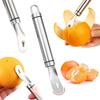 Long Handle Stainless Steel Orange Peeler Lemon Peeler Easy To Peel Tool Fruit Zesters Kitchen Accessories Kitchen Gadgets