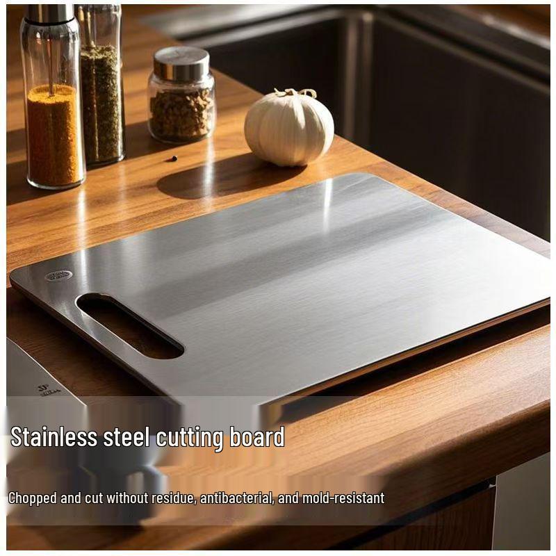 Thickened Stainless Steel Anti-Mold Chopping and Cutting Board for Kitchen Use