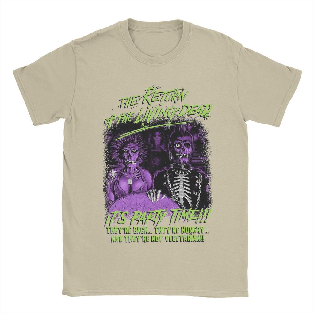 The Return Of The Living Dead Men T-shirt Divertenti T-shirt a Manica Corta Girocollo Cotone 5XL Abbigliamento