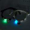 2 stuks Glow in the Dark Ster Maan Vlinder Koppel Armbanden Met Hart Hanger Verstelbare Armband Vriendschap Liefde Sieraden Cadeau