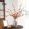 Autumn Home Decoration Long Artificial Bittersweet Branches, Fall Berry Stems for Vase, Faux Plants Fade Resistant Flowers Branches Thanksgiving Table