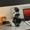 Ceramic Handicrafts Abstract Figure Sculpture Silver Gradient Portrait Decorative Figurines Home Decoration Accessories