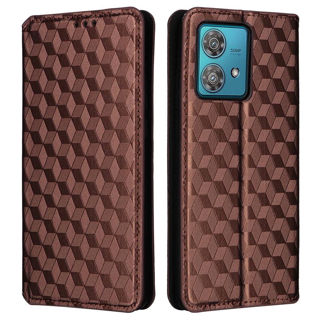 For Motorola Edge 40 Neo 5G Cover Imprinted Wallet Leather Stand Phone Case