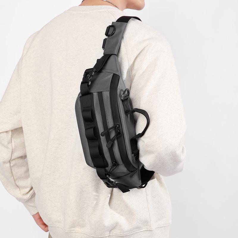 Unisex Cycling Chest Bag Large Capacity Outdoor Sports Multifunctional Waterproof Crossbody Bag