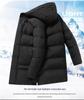 Plus Size Men's Mid-Length Thickened Winter Cotton Jacket