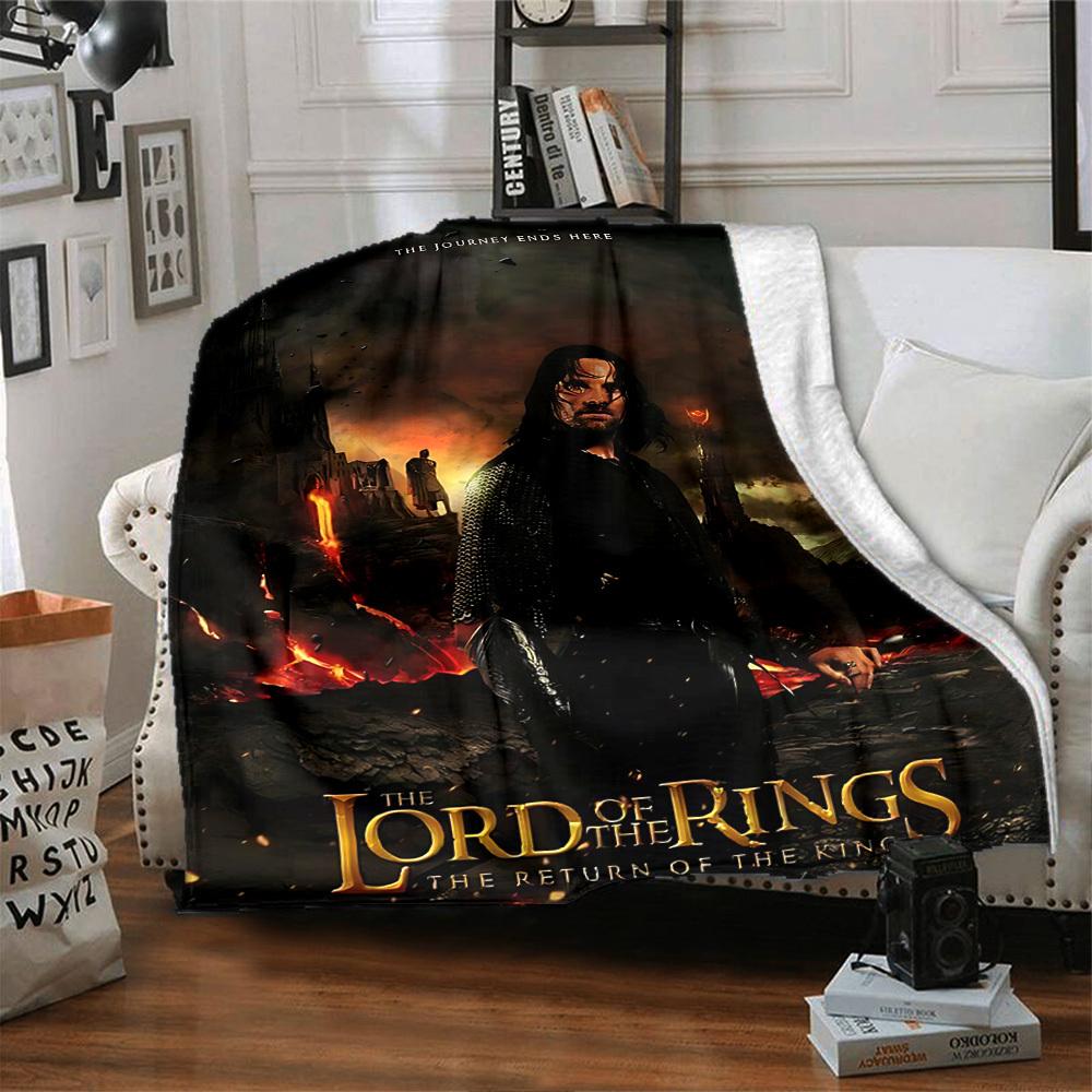 1pc Journey Ends Here Return Of The King Flannel Blanket - Soft Warm Throw for Home, Office, TravelL1347