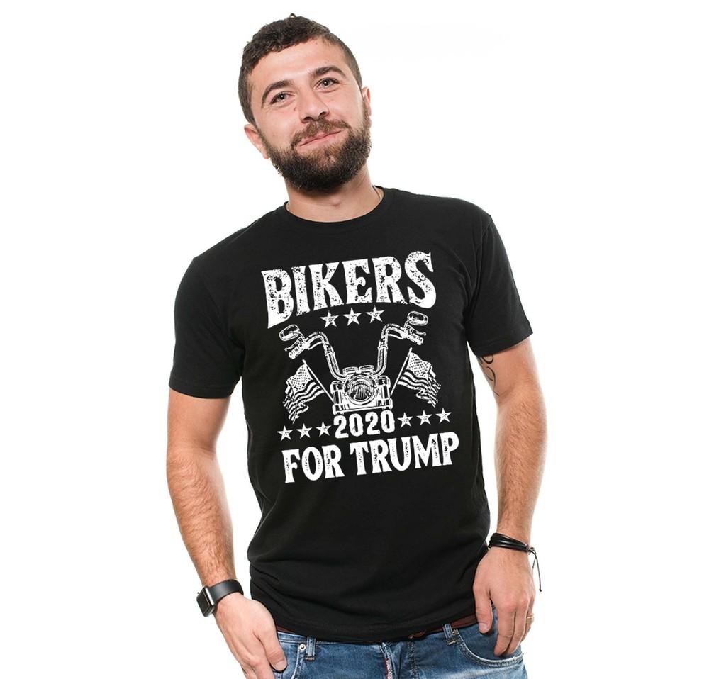 Trump Supporters Shirt Bikers For Trump Tee Trump Lover Gifts Motorcycle tee Unisex T-Shirt XL