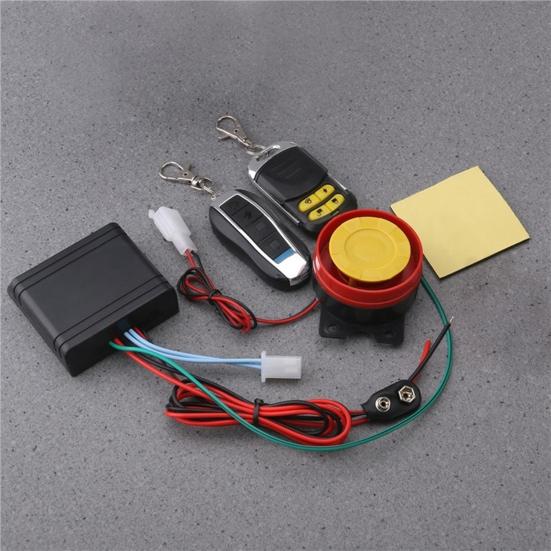 Universal Motorcycle Scooter Anti-Theft Security Alarm System Remote Control