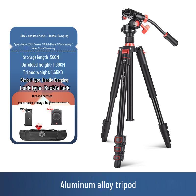 8 Lightweight Era Q330 Portable Tripod for DSLR, Mirrorless, Phone - Ideal for Photography & Videography Outdoors