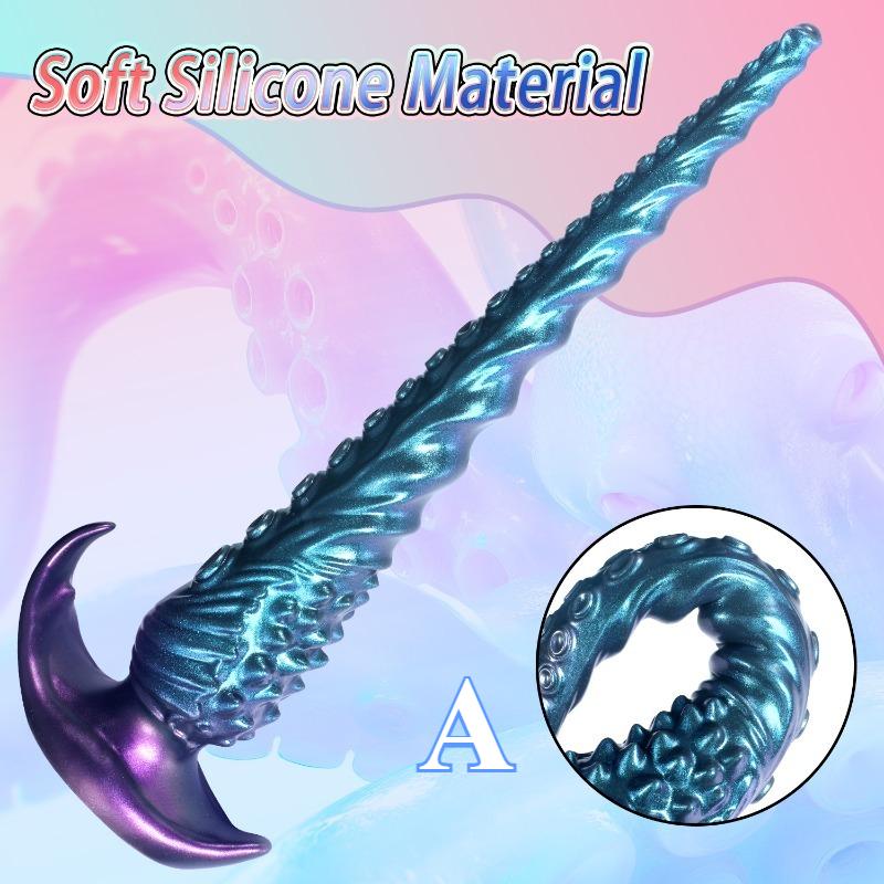 18+ Anal Plug Octopus Tentacle Butt Plug Anal Dildos Liquid Silicone Soft Butt Plug Long Adult Masturbation Sex Toys for Women