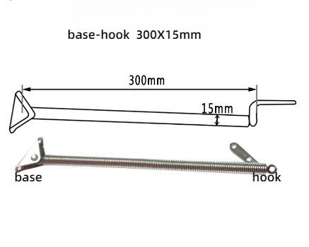 1PC boat hatch spring support Marine Hardware Stainless Steel Hatch Lid Adjuster Spring Boat hatch Holder Top Mounting Bar