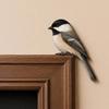 Accents de pièce inspirés par la nature, Décor Topper d'oiseau en bois pour porte, Statuette d'angle de forme adorable, Panneau décoratif en bois fait à la main, Aménagement intérieur de forêt