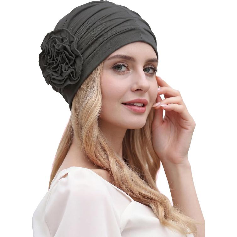 Chemo Turban for Women Headwear Soft Cancer Head Scarf Hats Beanie Elastic Hair Wraps