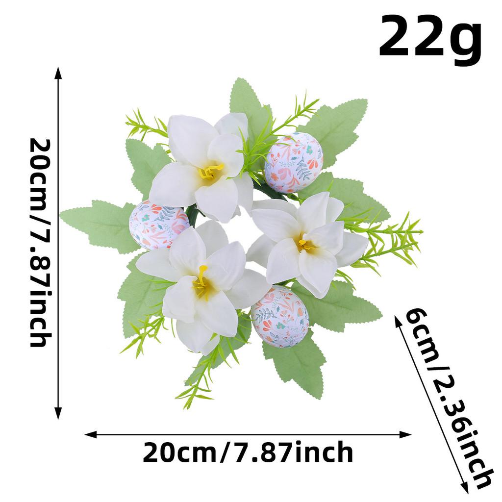 

Подсвечник в виде пасхального яйца для домашнего декора из пластиковой пены и тканевых материалов белый