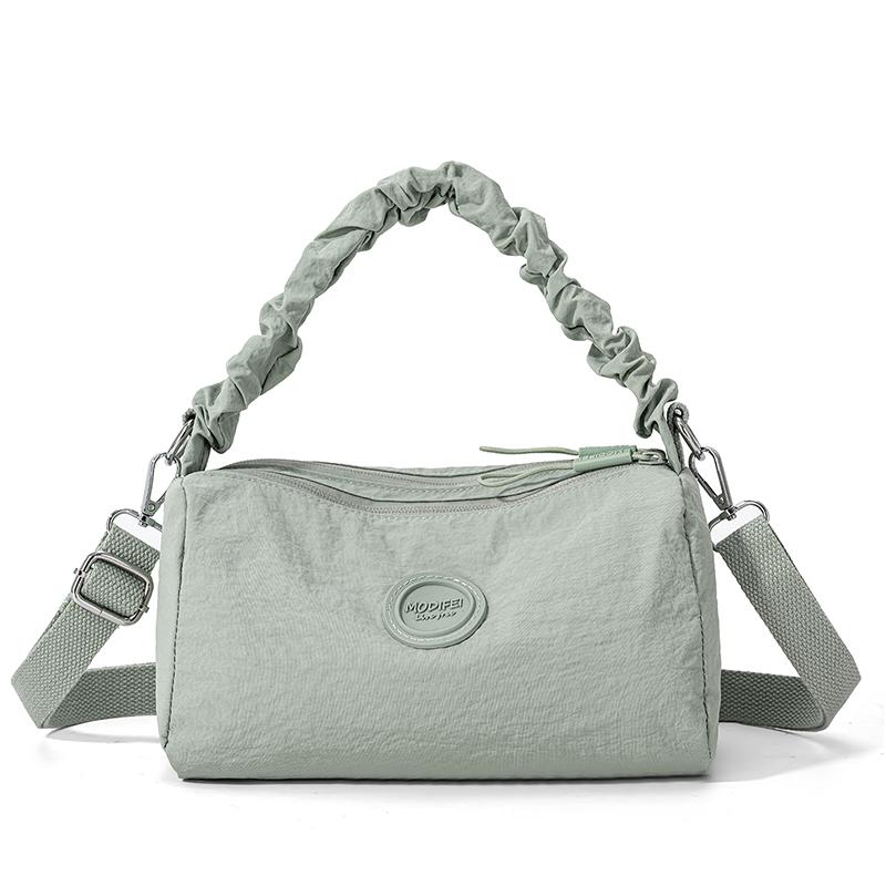 Women's Solid Shoulder Bag Lightweight Multi-compartment Nylon Bag
