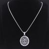 Saint Christopher Protect Us Cross Medal Necklace Stainless Steel Archangel Saints Protection Amulet Necklaces Jewelry NZZ303S05