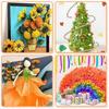 3/5/6 Rolls Crepe Paper Streamers, Colorful Crepe Paper Sheets 20 Pcs Floral Iron Wire 1 Pcs Green Floral Adhesive Tape