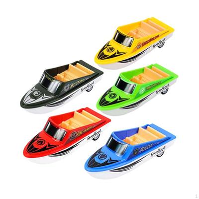 5x Mini Pullback Boats Children Vehicles Toy Collectible Desktop Decoration Pull Back Ships for Ages