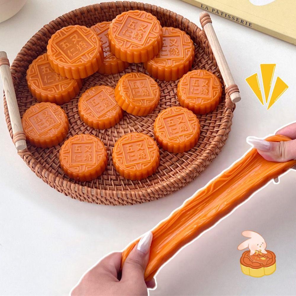 Soft Mooncake Slow Rebound Toy Simulated Food Moon Cake Squeeze Sensory Toys  Gift