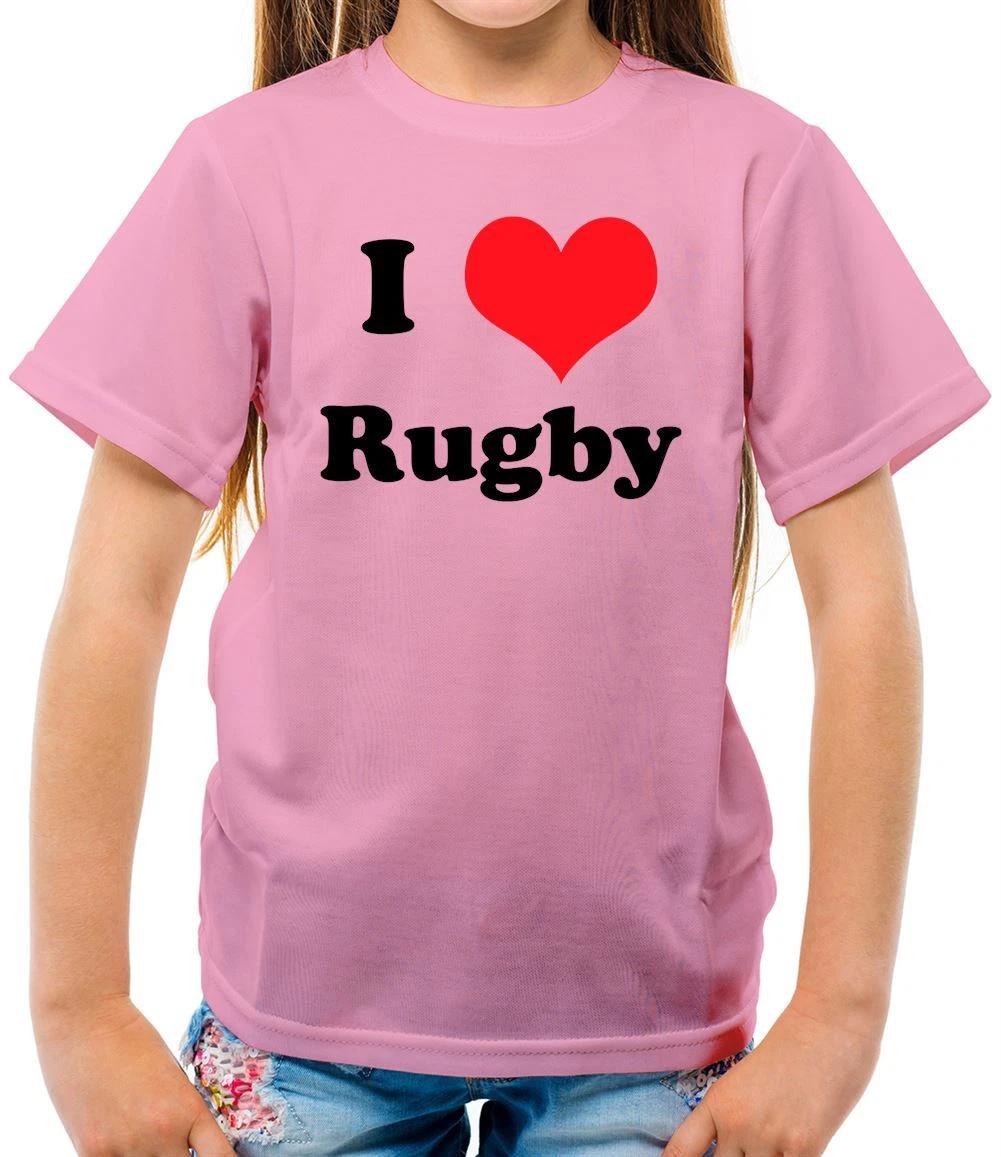 I Love Rugby - Kids T-Shirt - Union League 6 Player Nations Sport Ball 110