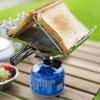 Angepasste Grill-Picknicks Edelstähle Camping Toasterhalter Gestell Brotrösterständer Faltbarer Grill für Lagerfeuer
